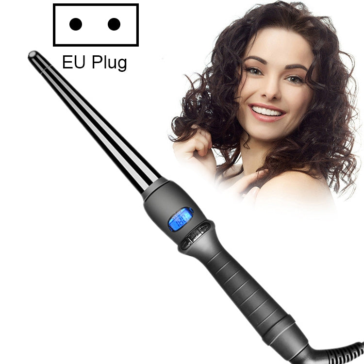 Cono a forma di fiore di pera con smalto ceramico a tubo singolo con ferro arricciacapelli conico LCD, 19mm EU, 25mm EU, 25mm US, 19mm US, 32mm EU Cono a forma di fiore di pera con smalto ceramico a tubo singolo con ferro arricciacapelli conico LCD, 19mm EU, 25mm EU, 25mm US, 19mm US, 32mm EU